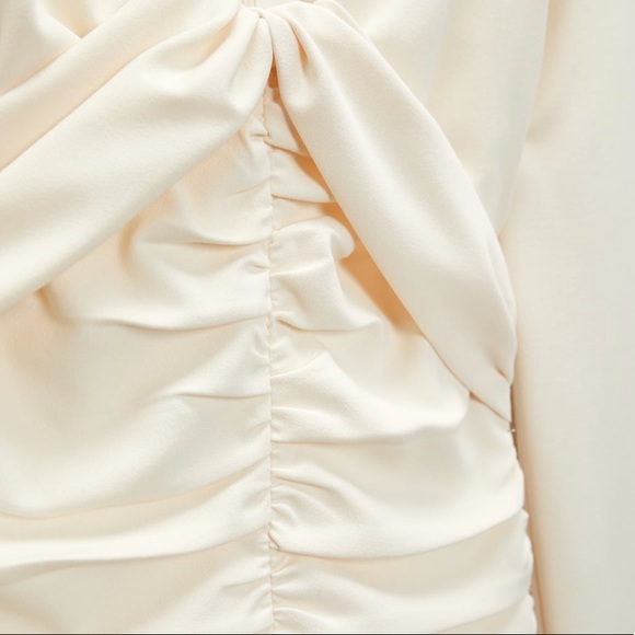 {Zara} Draped Long Sleeve Dress • L - Picture 10 of 16